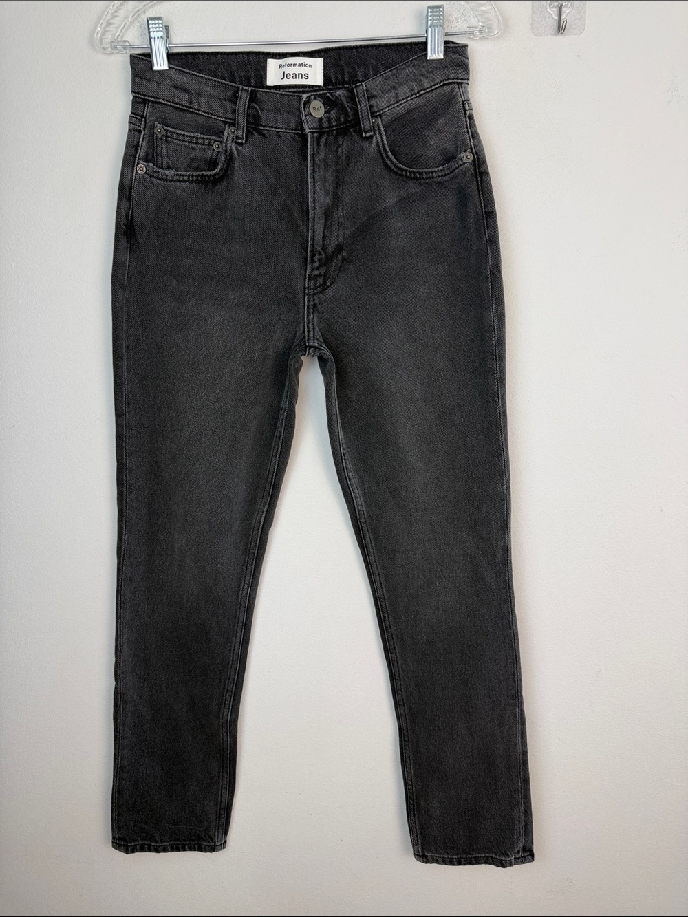 Reformation Jeans High Rise Straight Leg Monterey Organic Cotton Tencel Size 26